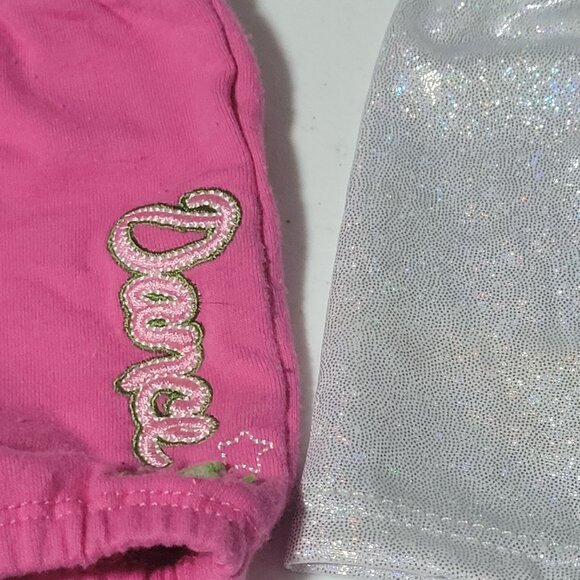 Build a Bear Dance Clothes Accessories Lot of 4 Sequin Shoes 2 Shorts Hat Pink - Picture 3 of 8